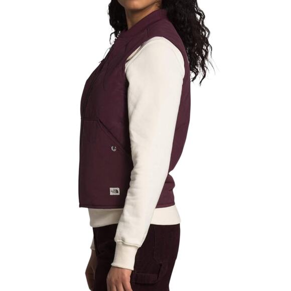 THE NORTH FACE Reversible Sherpa Lined Vest Women M/L Gorpcore Outdoor Everyday - Picture 4 of 16